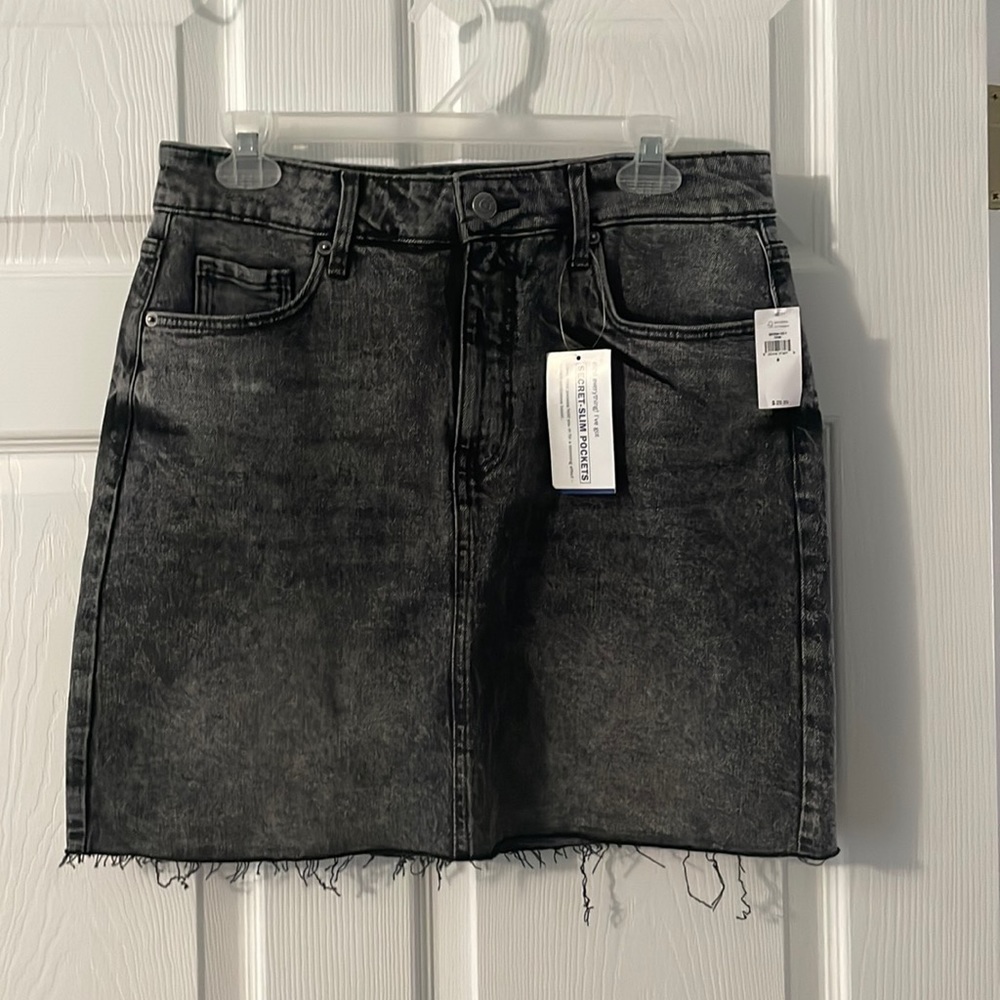 Black denim shirt with secret slimming pockets size 8